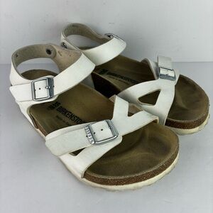 Birkenstock White Rio Sandals